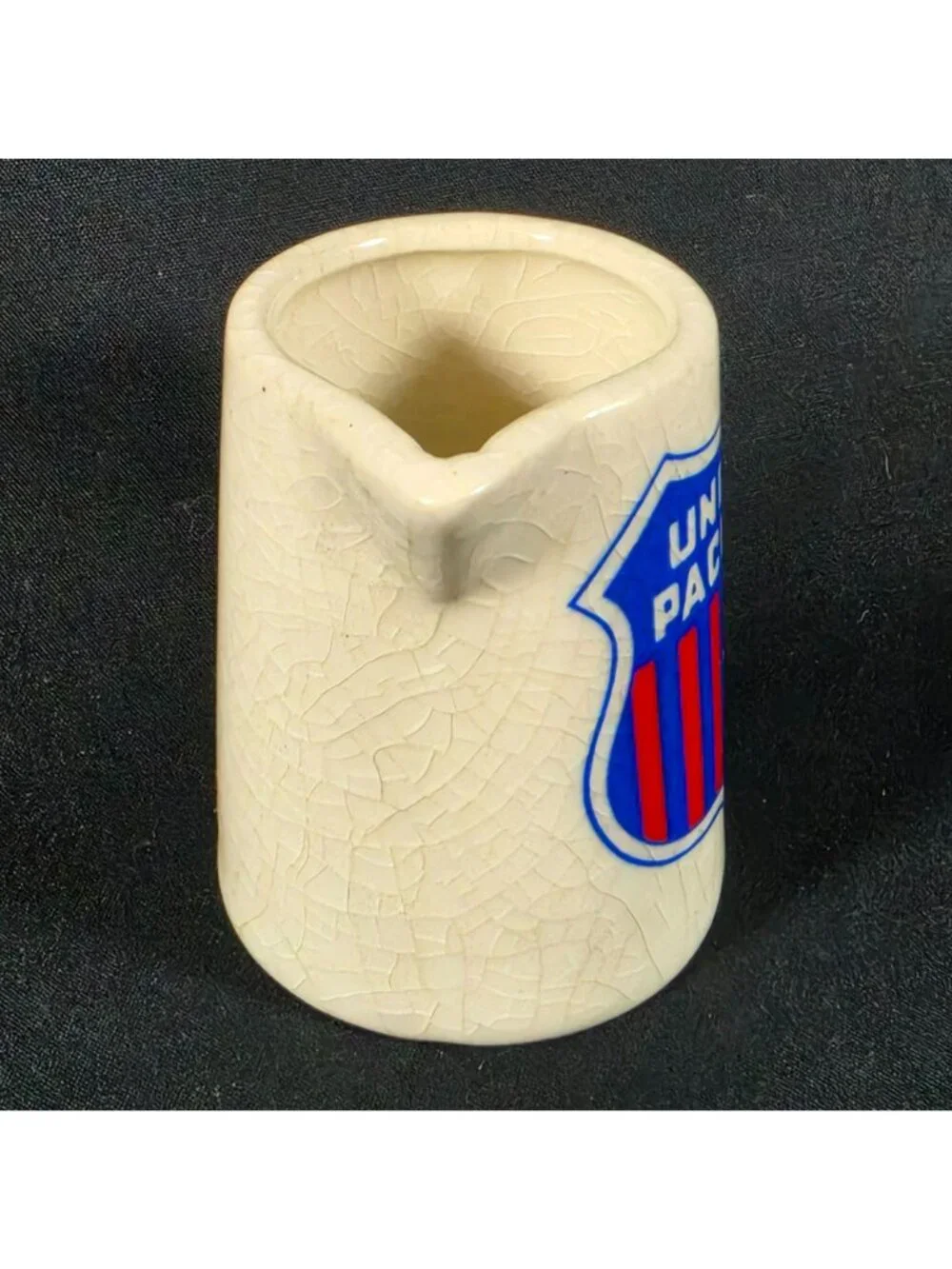 Union Pacific Railroad Fantasy Ware Creamer – Shield Logo Vintage China